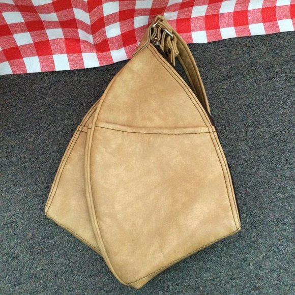 Samsonite fleebag bowling ball bag yellow triangle shape - Picture 3 of 4